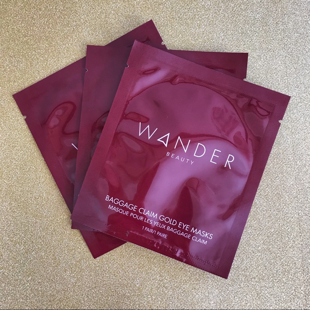 Wander Beauty “Baggage Claim Gold Eye Masks”